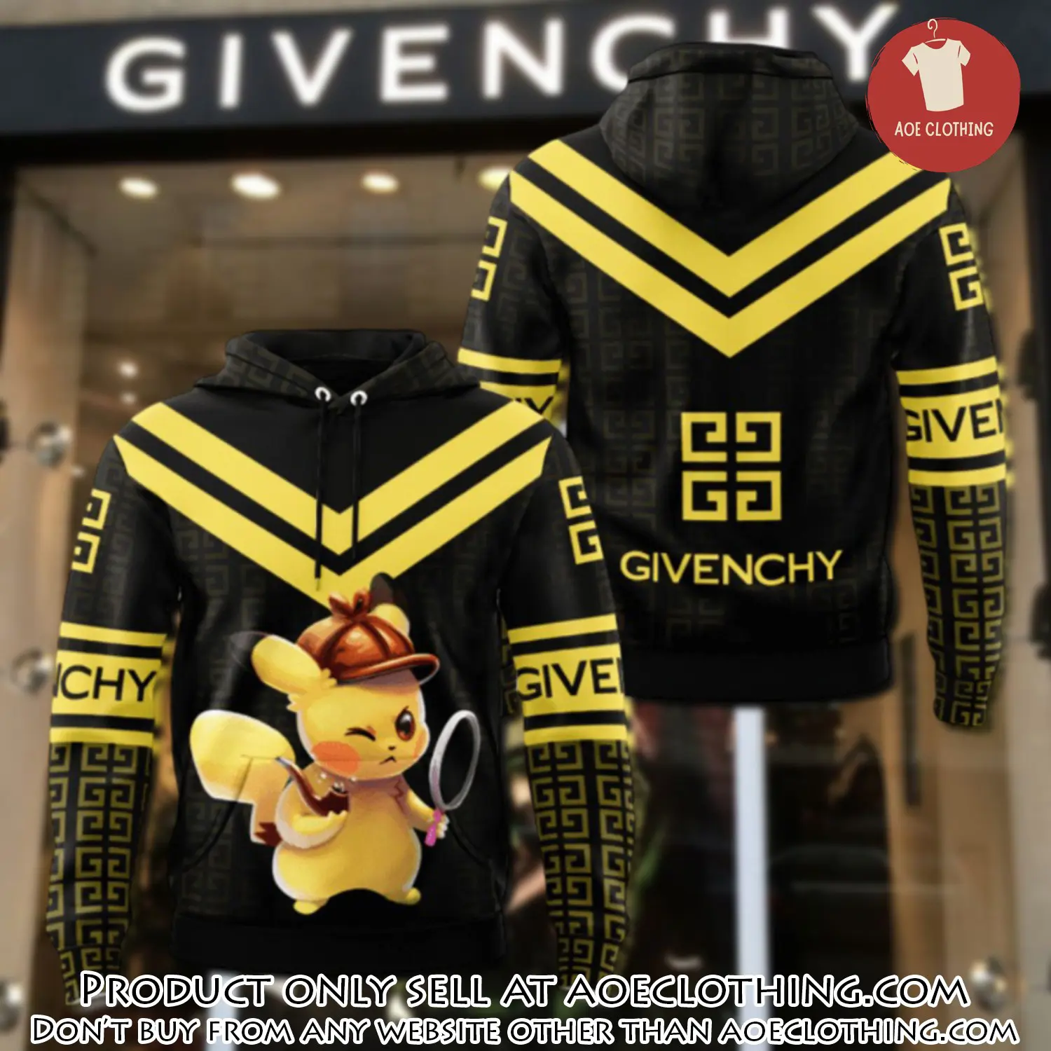 Givenchy pokemon unisex hoodie luxury brand gifts  jh2070 aoe1413996